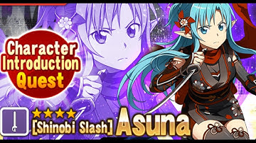 SAO Memory Defrag - Character Introduction Quest - Shinobi Slash Asuna