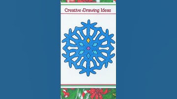 How to Draw a Christmas Snowflake ✏️🎄Simple Step-by-Step Tutorial