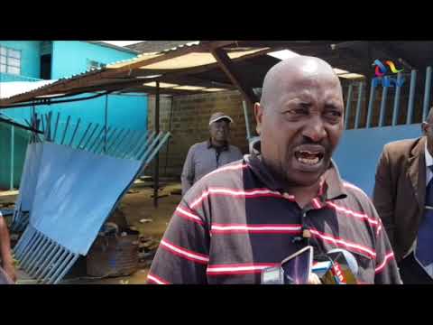 Nakuru businessman counting losses after his property was demolished by County Government.