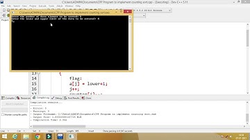 C++ Program to implement counting sort
