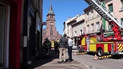 Incendie au centre de Saint-Dié-des-Vosges