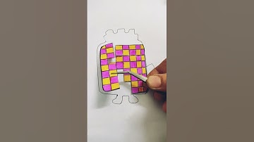 Sprunki Number block phase 4 100+2+7 Mixed paper puzzle art challenge #tranding