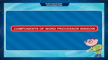 Word Processor- An Introduction