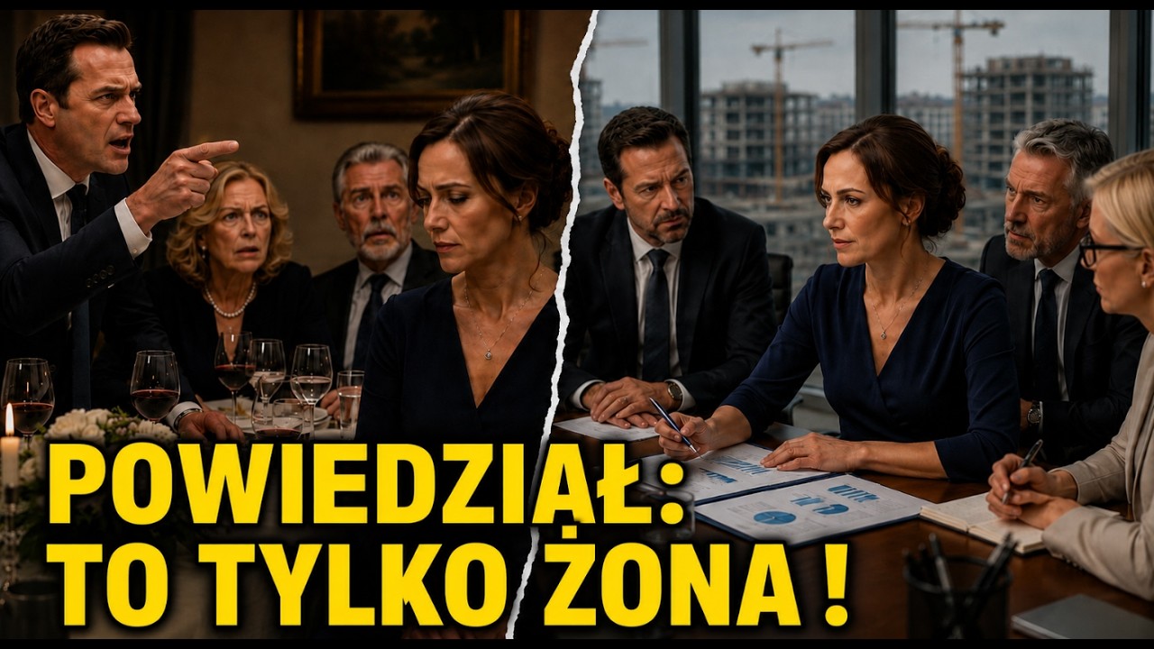 Zatrzymałam się w połowie układania porcelany, kiedy mąż powiedział przy pełnym stole gości: "Jesteś tylko moją żoną". Wszyscy zamarli, łyżeczki przy kawie stanęły w pół ruchu. Przez lata...