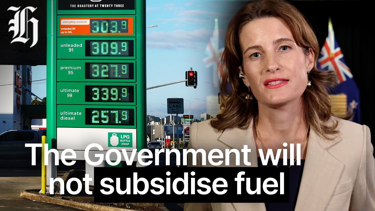 Finance Minister Nicola Willis talks to Ryan Bridge regarding petrol price crisis | Herald NOW