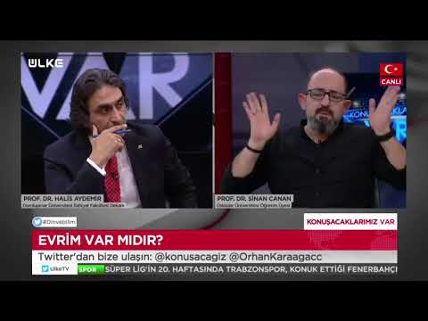 Evrim Tartışmasında Sinan Canan'ı çileden çıkardılar!