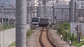 上野東京ライン直通 品川行き 常磐線 E531系 品川到着前