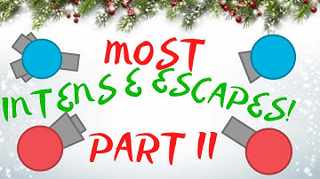 Diep.io  -  Christmas Special! -  Most Intense Escapes part II