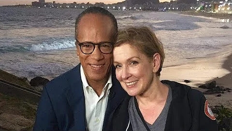 Lester Holt and his wife Carol Hagen