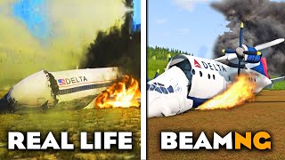 Real US Airplane Crashes Recreation in BeamNG Drive #7