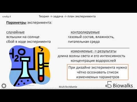 Постановка эксперимента – основные принципы