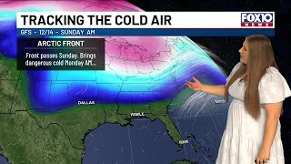 Warm day today, but the cold is coming