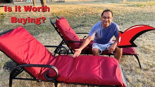 2 Pcs Waterproof Chaise Lounge Cushion Cover Outdoor (Not Includes Cushion) 72 x 21 x 3 Inch Chair