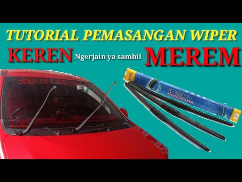 Cara mengganti KARET WIPER mobil dengan Mudah. 