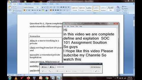SOC 101 Assignment No 2 Solution With File By -VR-By VU