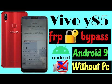 VIVO Y85 frp lock bypass / Haw to  bypass vivo Y85,Y85A Google account lock, Android 9,8*without pc