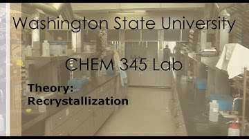 Theory: Recrystallization | WSU Chemistry |