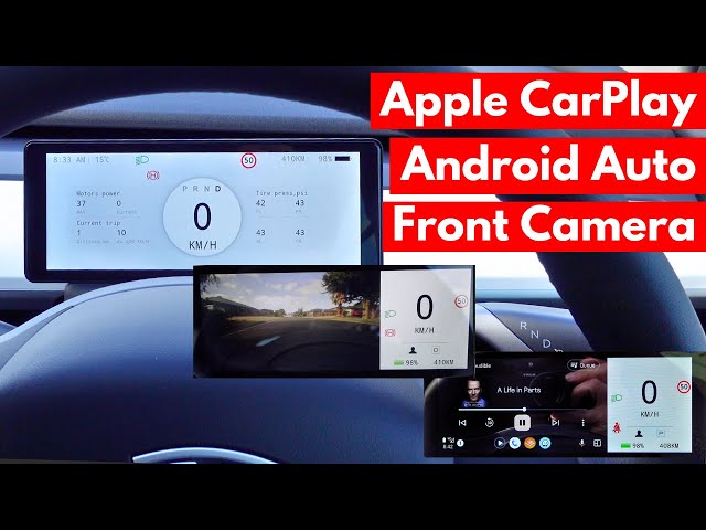 Model 3/Y - 6,86-inch Android display dashboard with front viewing