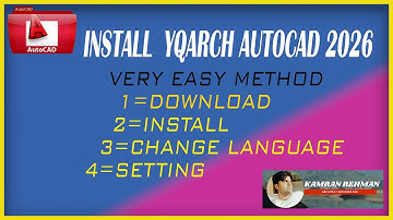 Install YQARCH Plugin in AutoCad 2026/2026.1#yqarchplugin #yqarch