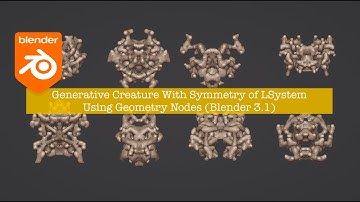 LIVENODING Random Mandrake Looking Creature Using Geometry Nodes