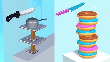 Almost Cut vs Slice Master - Very Satisfying and Relaxing ASMR Slicing Game