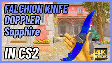★ CS2 Falchion Knife Doppler (Sapphire) | CS2 Knife In-Game Showcase [4K]