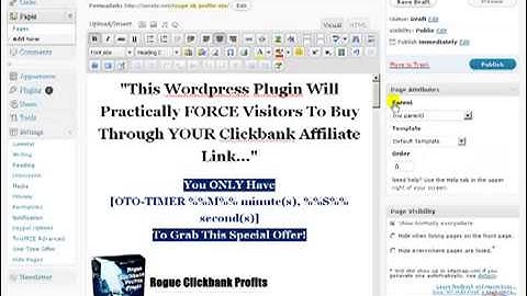 WordPress One Time Offer Generator Plugin