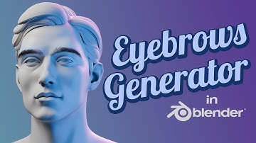 Eyebrows Generator in Blender + Add-on
