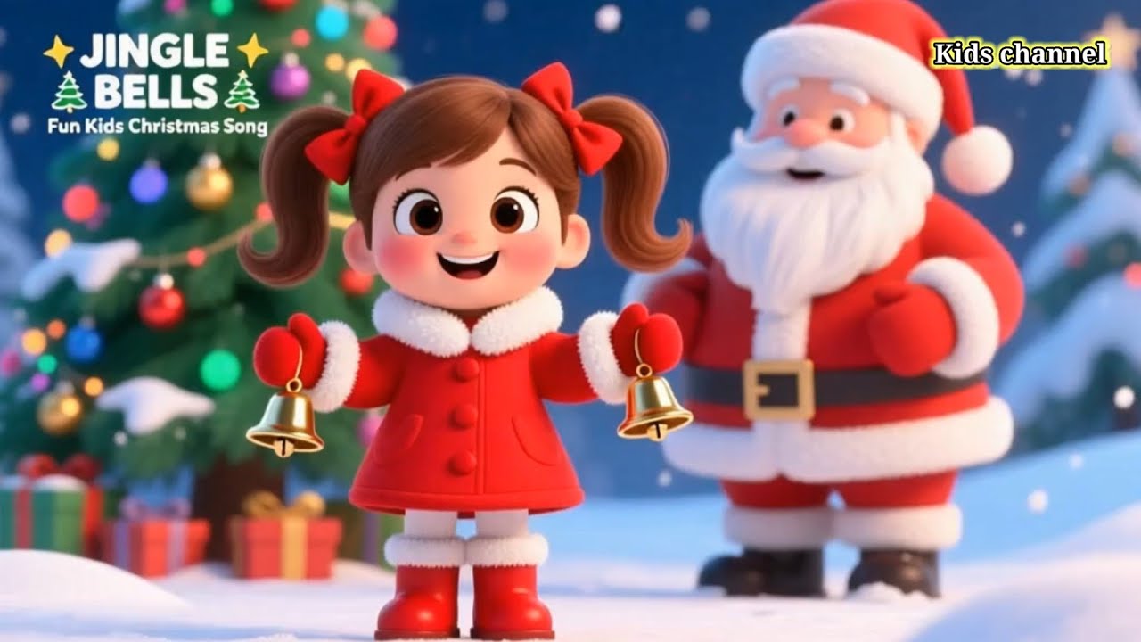 Jingle Bells 🔔 | Kids Christmas Song | Fun & Happy Nursery Rhyme 🎄 ...