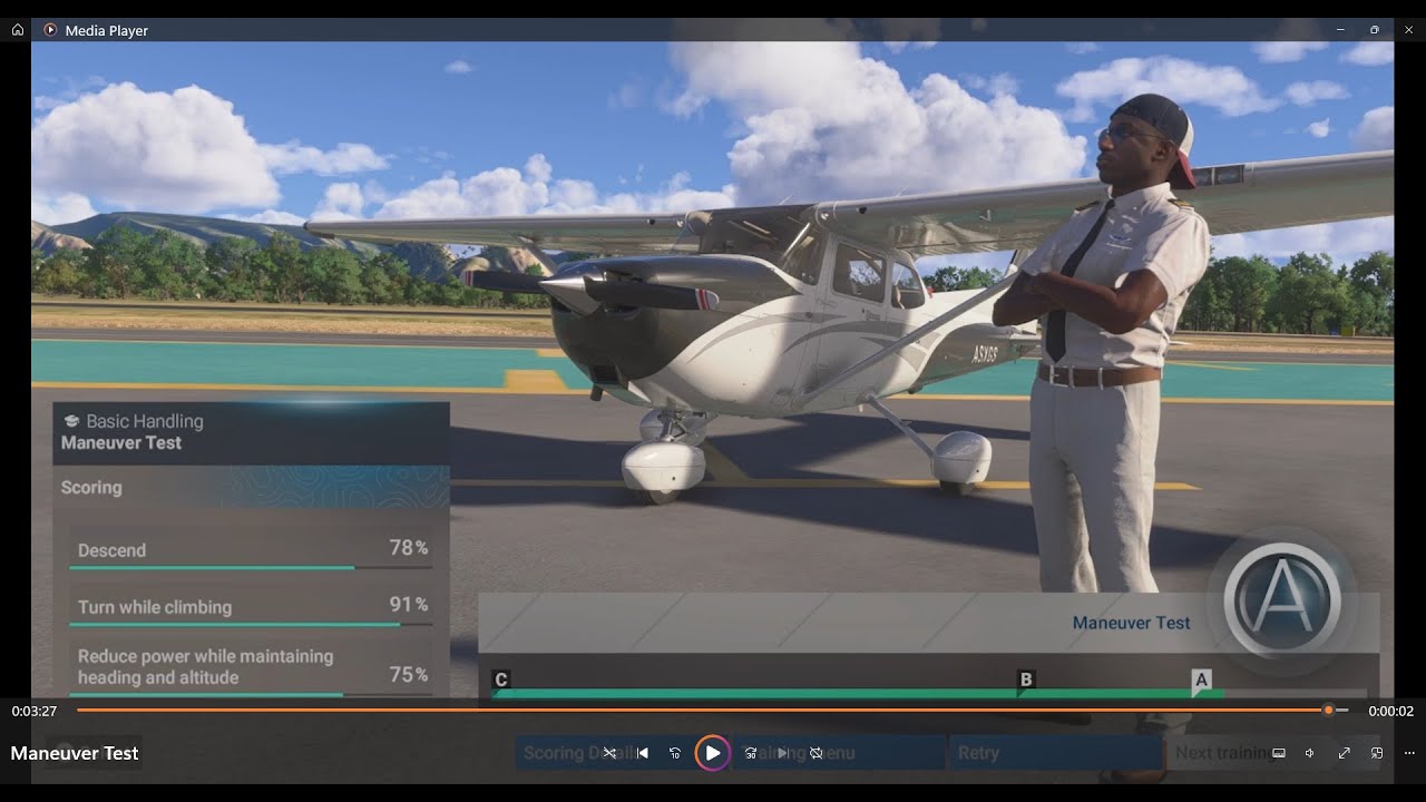 MSFS 2024:Activities: Flight Training: Basic Handling: Maneuver Test ...