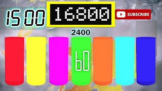 Celebrity BCG 15 Minutes Countdown (7 Color 120-Sec Glass filling - 16,800 Subs) Remix Bejeweled Twisted Timer Wealth