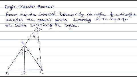 class 10  math  R S aggarwal || how to prove angle bisector theorem triangle ? part 19