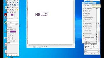 GIMP Curved Text Along Pathway