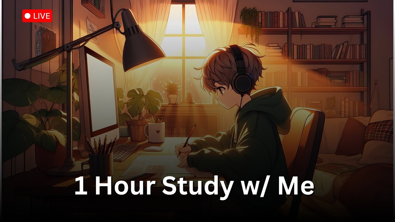 1 hour Study with me 1 hour Lofi Hip Hop Radio 📚 Beats to focus Study ...