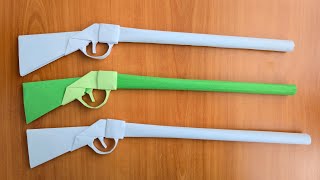 Origami Silah Yapımı Kağıttan Gerçekçi Tüfek Modeli