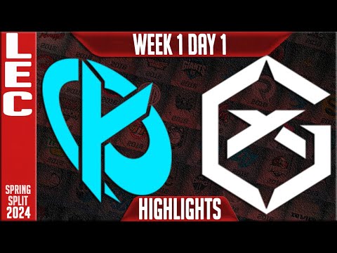 KC vs GX Highlights | LEC Spring 2024 W1D1 | Karmine Corp vs GiantX
