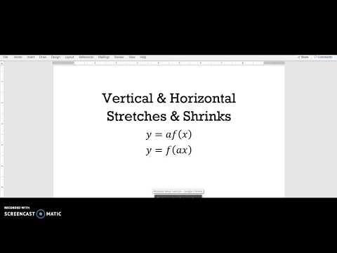 Video: Apa itu peregangan dan penyusutan vertikal?