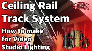 How to Make Ceiling Rail Track System for Video Studio Lighting