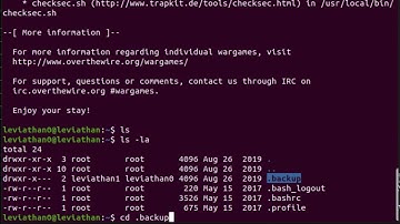 OverTheWire Leviathan Level 0