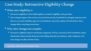 Case Study: Retroactive Eligibility Change | Claims, MCO Loads & EDI Fixes