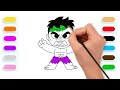 BÉBÉ HULK - Vidéo éducative pour enfants &amp; Planète coloriage