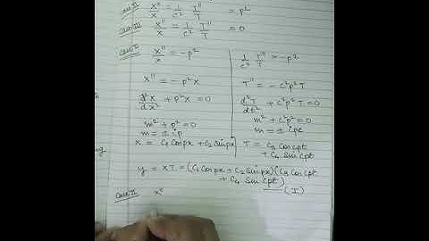 Method of separation of variable for One Dimensional Wave Equations Part 2