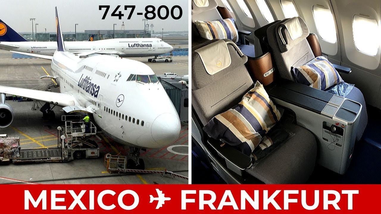Update Lufthansa 747-8i Business Class Mexico to Frankfurt LOWER DECK ✈ Trip Report Dinner + Breakfast