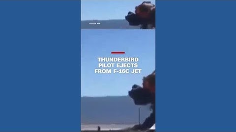Thunderbird pilot ejects from F-16C jet