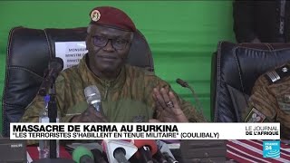 Massacre de Karma : Ouagadougou met en garde contre les 