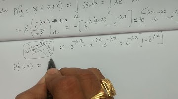 Lack of Memory Property of Exponential distribution  - BSc Statistics