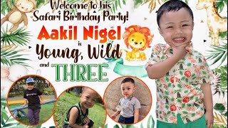 SAFARI THEME BIRTHDAY | YOUNG WILD & THREE | JUNGLE SAFARI THEME | THIRD BIRTHDAY THEME |