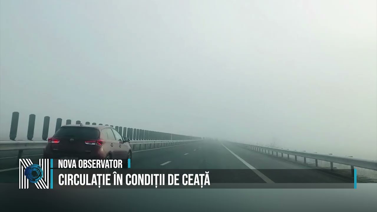 Circulație în condiții de ceață 