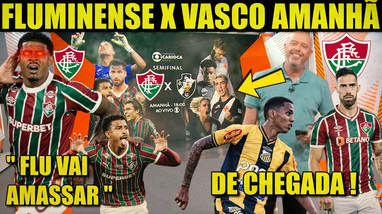 GLOBO ESPORTE RJ DE HOJE: NOTÍCIAS DO FLUMINENSE HJ | FLU X VASCO AMANHÃ | JHON KENNEDY TÍTULAR!