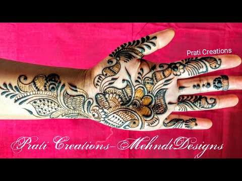 Easy and Stylish Arabic Mehndi designs for hand || Prati Creations ...